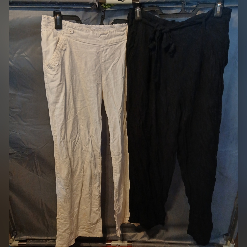 2 Piece Black and White Women's Pants